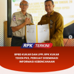 BPBD KUKAR DAN LPPL RPK KUTAI KARTANEGARA TEKEN PKS, PERKUAT DISEMINASI INFORMASI KEBENCANAAN